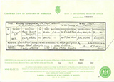 Marriage Certificate